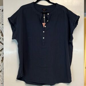 Quince organic cotton gauze short sleeve shirt